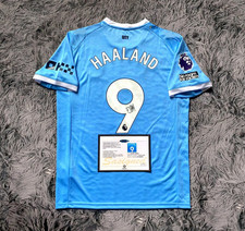 Erling Haaland SIGNED Man City 25/26 Home Jersey/Shirt - COA read description