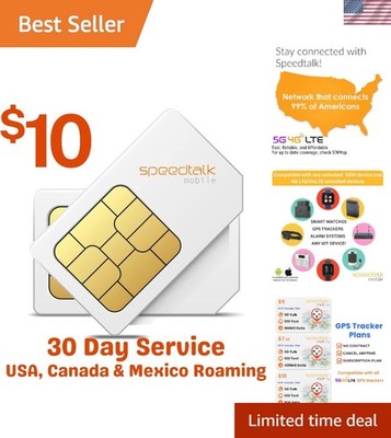 30-Day Unlimited Data SIM for GPS Trackers - Perfect for Pets & Family Safety