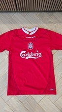 Reebok Liverpool Carslberg 2002-2004 Home Shirt Red Size Youth XS (Age 10/11)