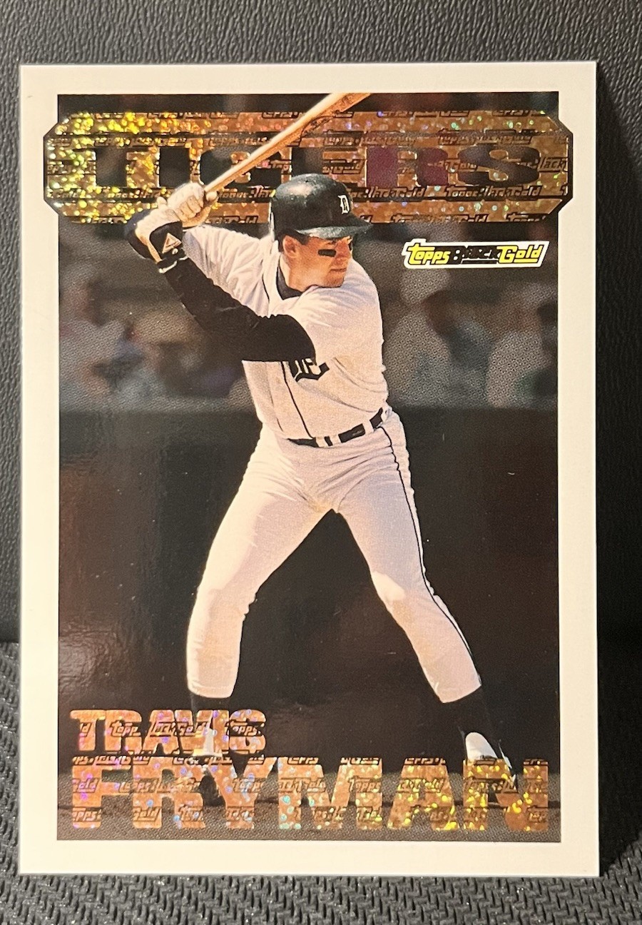 1994 Topps Black Gold Travis Fryman #6 Detroit Tigers