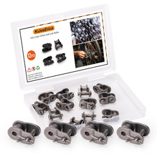 35 Chain Master Link, 12Pcs 3/8" Pitch Chain Offset Half Link Roller for Mini B