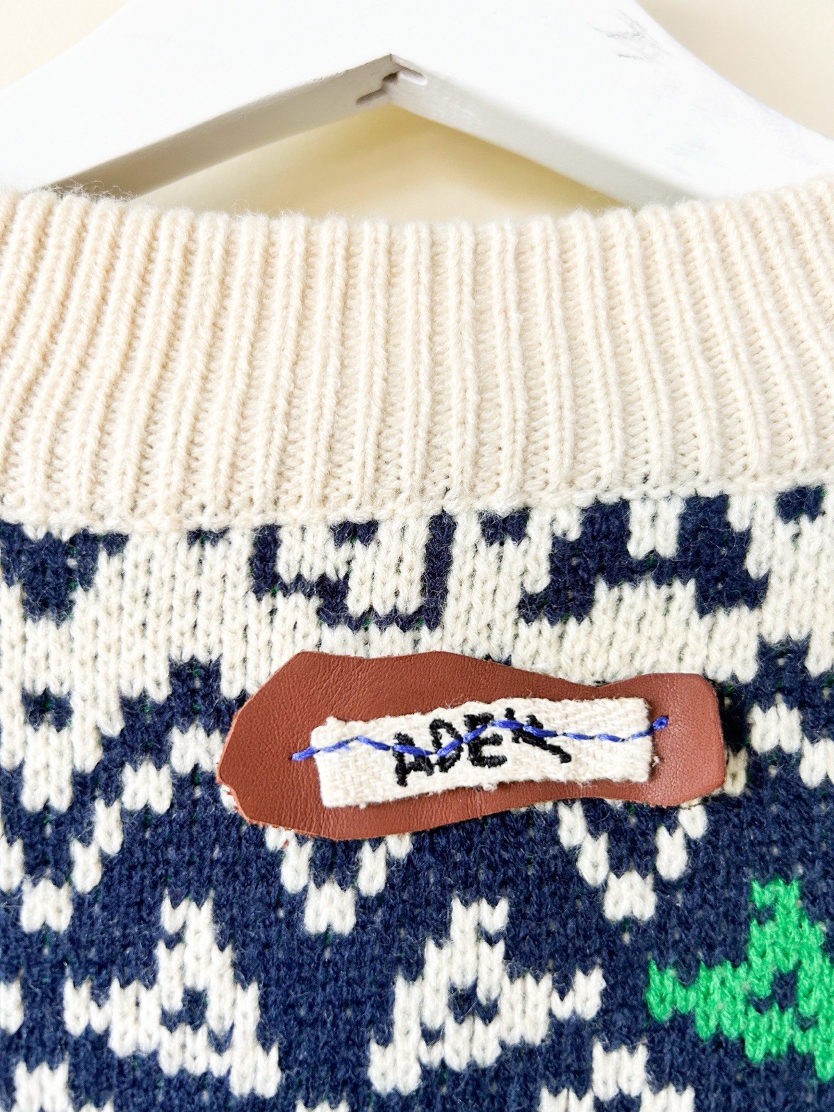 Ader Error Crew- neck logo-patch Wool Sweater Siz… - image 6