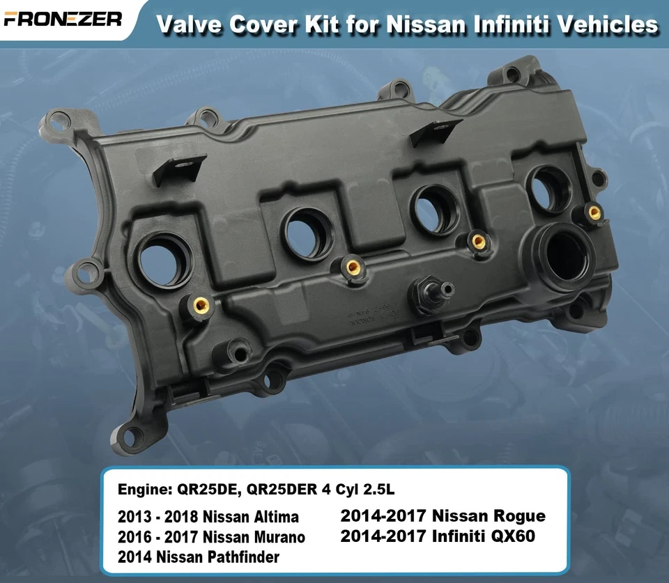 Valve Cover with Gasket for 13-18 Nissan Altima 14-17 Nissan Rogue Murano 2.5L - Image 4 of 4