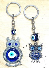 Owl Evil eye Keychains set of 2 Collectible design