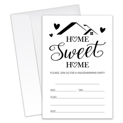 Housewarming Party Invites House Warming Invitation Cards Fill-in 20 Invitation