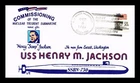 US COVER USS HENRY M JACKSON SSBN-730 FIRST DAY COMMISSION NAVAL CANCEL
