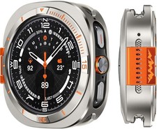Rugged 2 in 1 Metal Case for Samsung Galaxy Watch Ultra 47mm with Bumper Protect