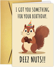 Funny Birthday Card for Him Her, Humorous Happy Birthday Card Gift for Men, W...
