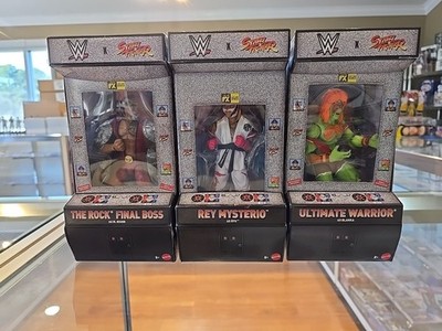 WWE Elite X Street Fighter Complete Set of 3, (Wave 1) 