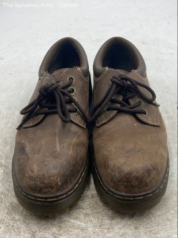 Dr. Martens Unisex Adults Brown Leather Lace Up Oxford Shoes Size M9 W10