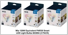 Wiz 120W Equivalent PAR38 Medium Smart LED Light Bulbs 603894 3 PACK