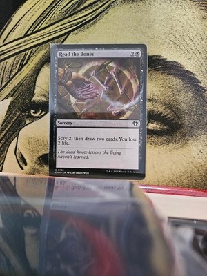 Read the Bones 182 Common Commander Masters Magic: The Gathering Near Mint