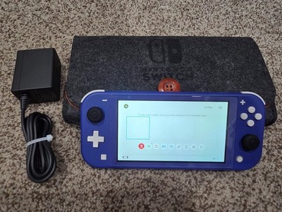 Nintendo Switch Lite HDH-001 Console 32GB Blue, Fully Working, w/ Case & Charger