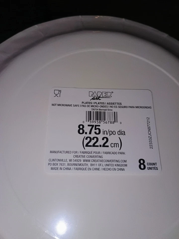 NEW Mermaid Shine Party Kit with Shaped Banner, 8 Tiaras, 8 Plates, 16 Napkins - Image 4 of 4