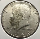 1964-D Denver Mint Silver Kennedy Half Dollar 90% Silver Extra Fine