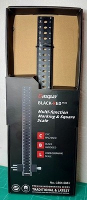 Dasqua rot-schwarz Multifunktions-Markierungswaage mit 3 Linealen 1804-6881 AUSVERKAUF