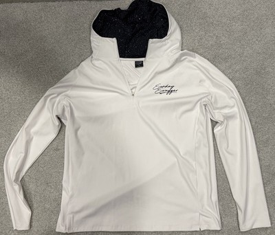 Sunday Swagger Men s White Golf Pullover Hoodie XL White/Black