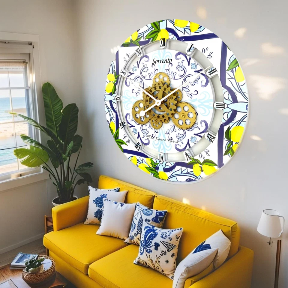 The Gears Reloj ITALIA LINE RELOJ DE PARED REDONDO 36 PULGADAS SORRENTO Foto 4 de 4