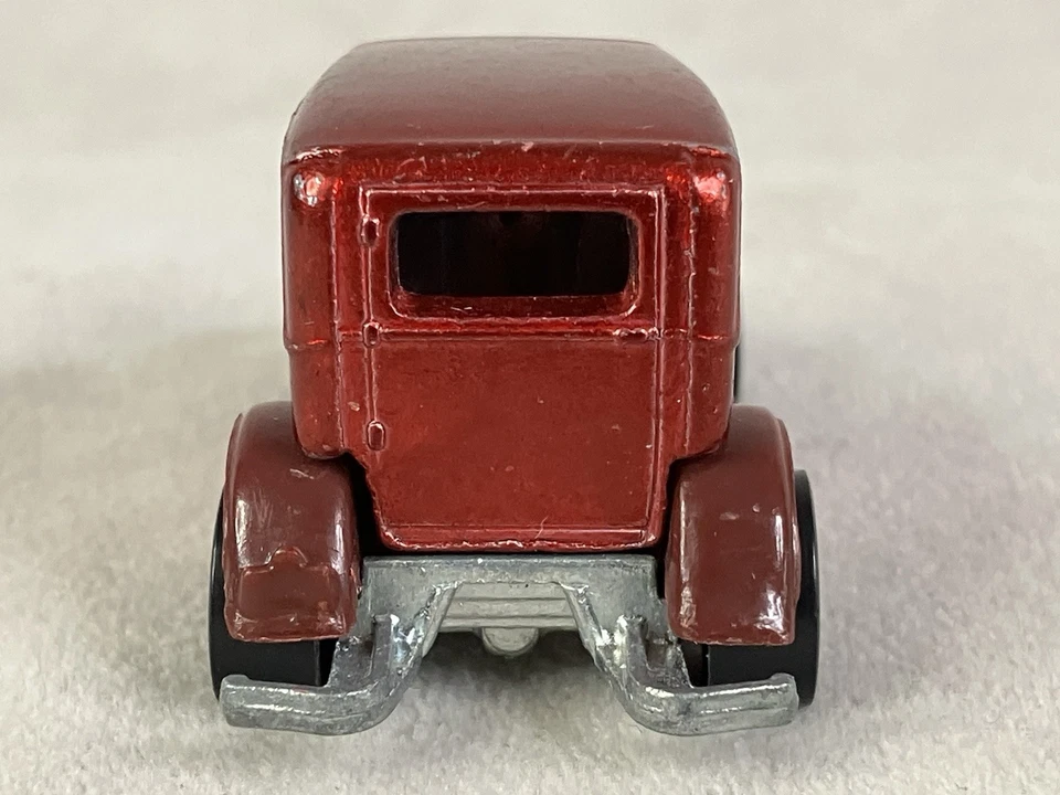 Camión de reparto vintage Hot Wheels Early Times 1977 Hong Kong rojo granate Foto 4 de 4