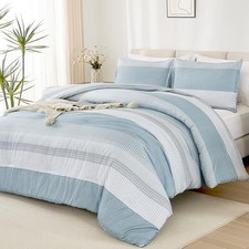 Comforter Size Set, 2 Pieces Bedding Set, Single Blue Twin/Twin XL Light Blue