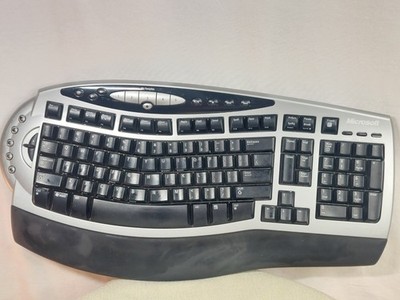 Microsoft Wireless Comfort Keyboard Only 1.0A Model 1027 Ergonomic Multimedia
