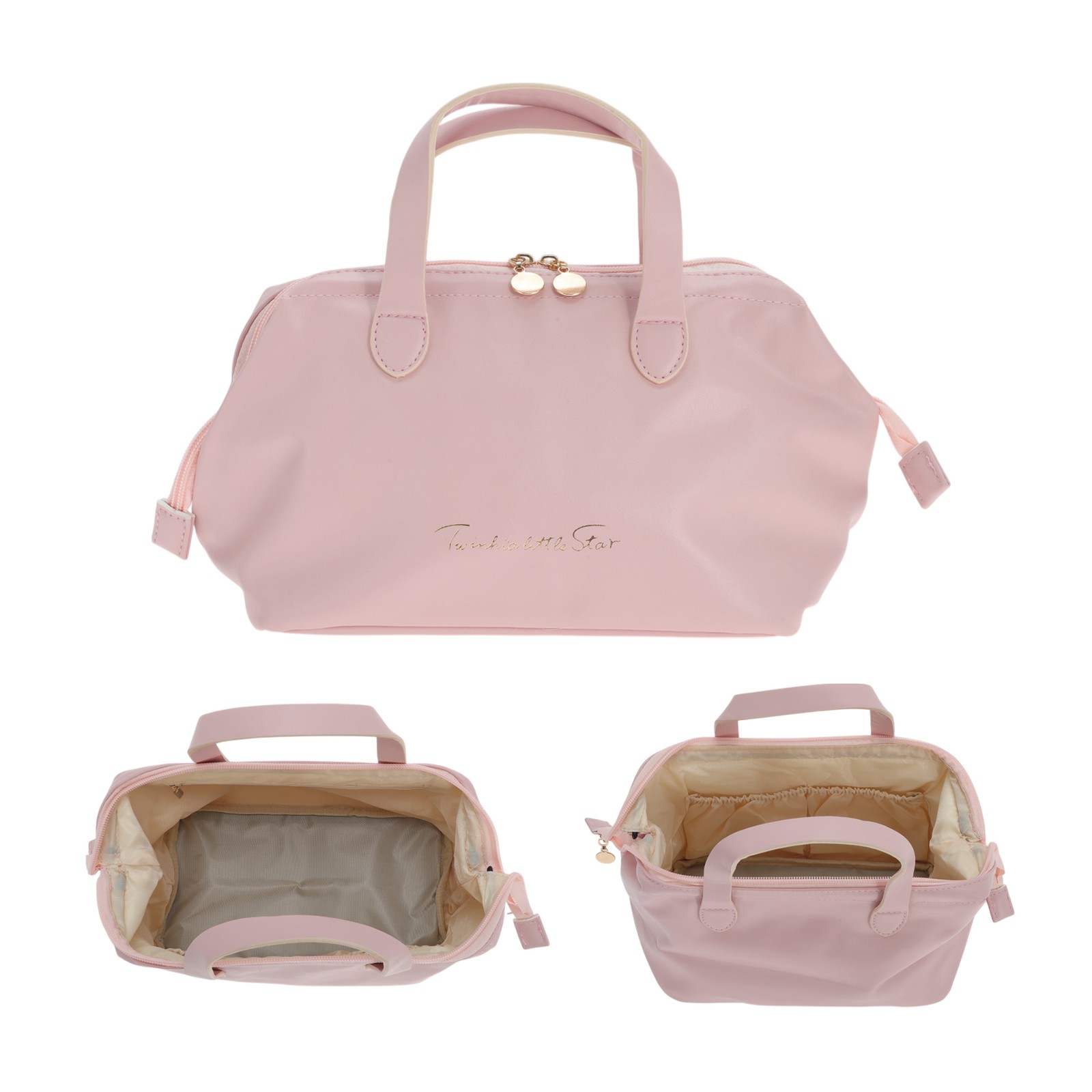 Large PU Travel Makeup Bag for Women – Spacious Toiletry Organizer  -image