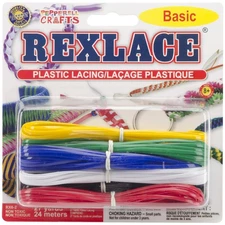 Pepperell RX6-2 Rexlace Plastic Lacing 27yd-Basic (6Pk)