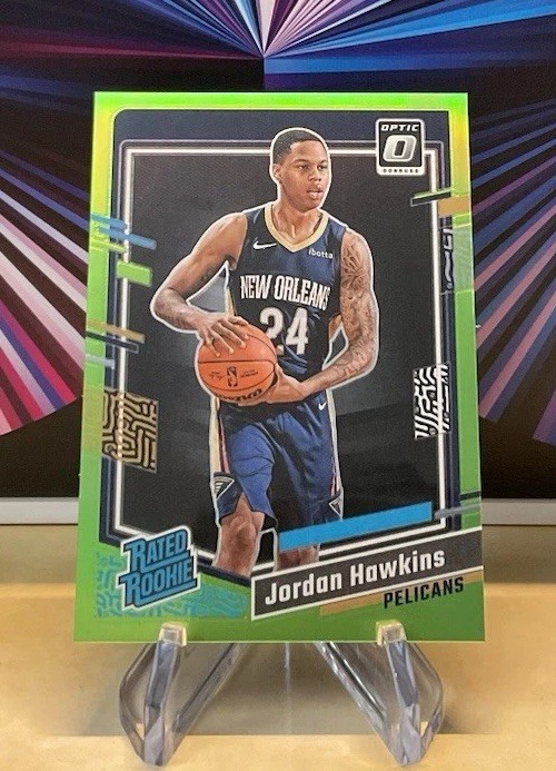 2023-24 Panini Donruss Optic Jordan Hawkins Rated Rookie #238 Lime Green /149 RC