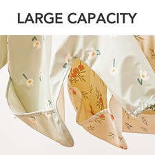 Infant Long Sleeve Bib Waterproof Cute Toddler Soft Sleeved Bib with Pocket