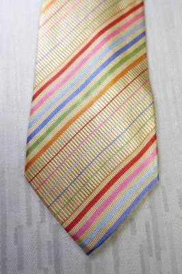 Altea Milano 100% Silk Tie Cravatta Necktie Made In Italy Vintage Self Tipped