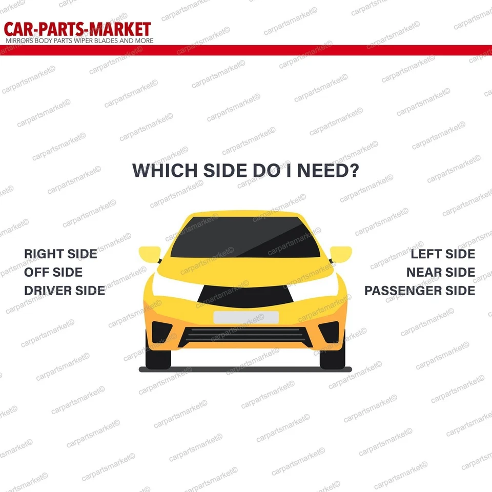 For BMW i8 2014-2020 Right Driver side Wide Angle wing mirror glass plate - Image 2 of 4