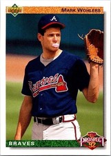 Mark Wohlers Atlanta Braves 56 Upper Deck 1991 Baseball Card