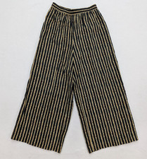 Paris Sport Club Women's Pants Size 7/8 Vintage 90s Rayon Bohemian Striped