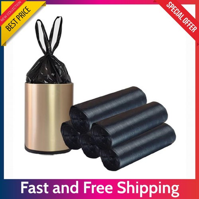 #ad #ad 100 Ct 4 Gallon Trash Bags – Small Black Thick Garbage Bags for Kitchen Bathroom $10.99