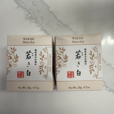 2x Ippodo Matcha Tea Wakaki Light Blend Refreshing Character 20g - NEW