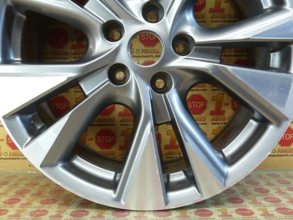 2015 2016 2017 2018 NISSAN MURANO MACHINED V SPOKE WHEEL RIM 18X7.5 18" OEM - Image 3 of 4