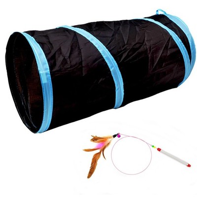 20 Black Cat Tunnel, Indoor, Interactive, Rabbit, Crinkle, Collapsible, Pop Up