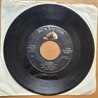 RAY PETERSON I'm Gone/The Wonder Of You RCA 45 7'' Record Vinyl