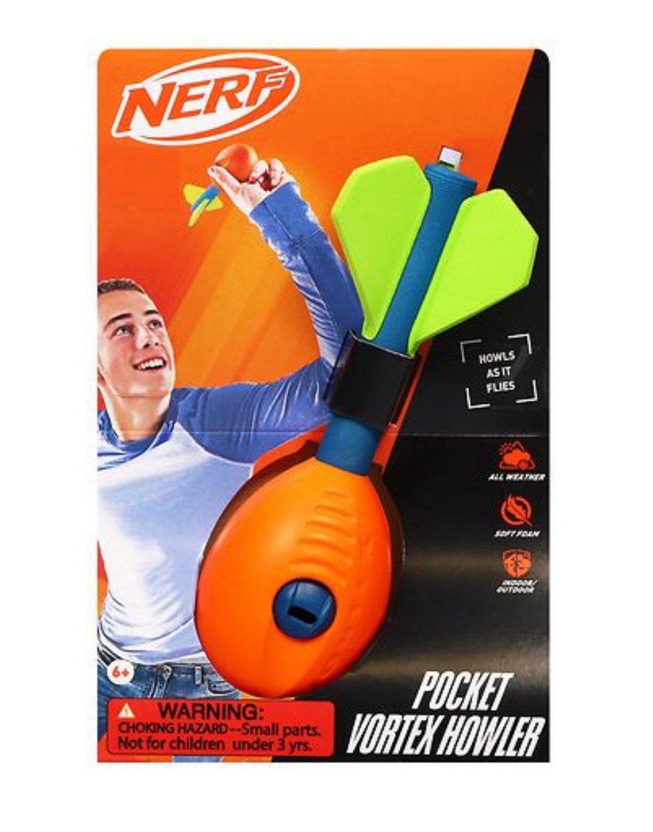 NERF Vortex Mini Aero Howler Foam Football - NERF Soft Mini Vortex