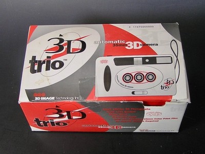 TRIO 3D Automatic 35mm FILM Point & Shoot 3D Analog Film Camera New Open Box