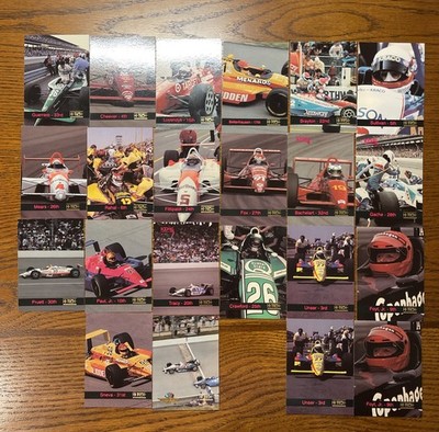1993 Hi-Tech Indy Card Lot Of 22 Foyt Unser Rahal   