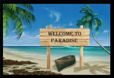 Fußmatte Schmutzfangmatte Welcome to Paradise F309