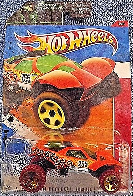 2011 Hot Wheels #212 Thrill Racers Jungle 2/6 DA'KAR Orange Brown Wheels w/OR5Sp