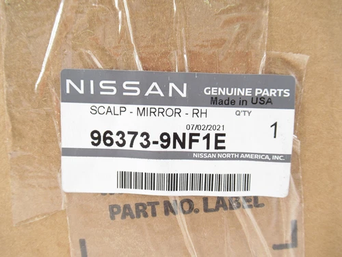 Genuine OEM Nissan Infiniti 96373-9NF1E Passenger Right Mirror Cover 16-20 QX60