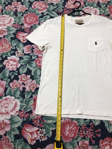 Camiseta Polo Ralph Lauren Para Hombres Envejecida Crashed Blanca PRL De Colección - Imagen 8 de 12