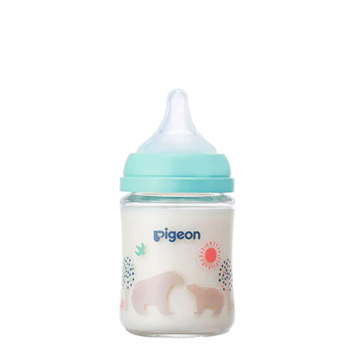 Pigeon - Breast Milk Feeling Heat-Resistant Glass Bottle - 160ml - Bear - Picture 6 of 8