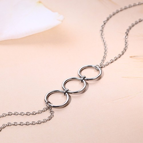 2PCS Nipple Chains With Choker Piercing Body Jewelry Crystal Surgical Steel - Picture 5 of 6