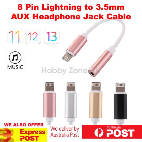 8 Pin to 3.5mm Male Jack Audio AUX Braided Cable for iPhone 12 Pro 11 X 8 iOS14 - Picture 2 of 23