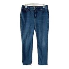 Chico's Jeans Fabulously Slimming Size 1 short M-short Straight Leg