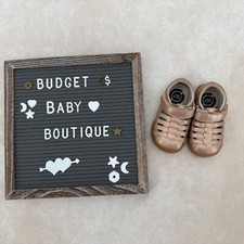 LIVIE LUCA Rose Gold Sandals Size 2 Toddler